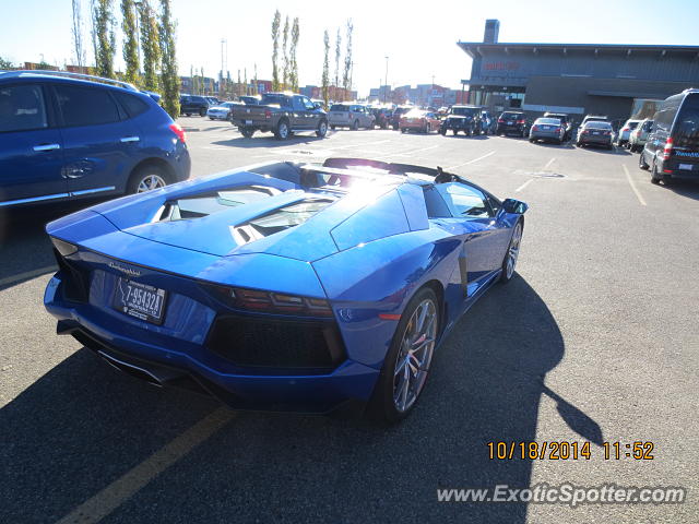 Lamborghini Aventador spotted in Edmonton, Canada