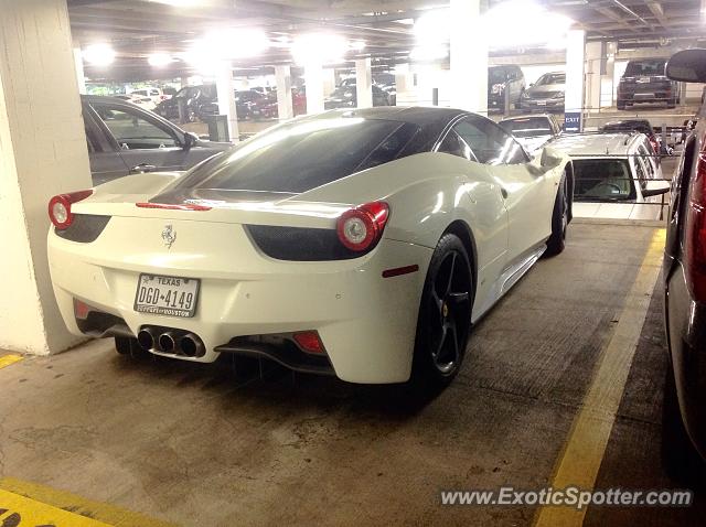 Ferrari 458 Italia spotted in Houston, Texas