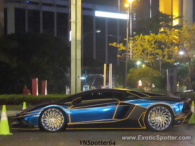Lamborghini Aventador spotted in Jakarta, Indonesia