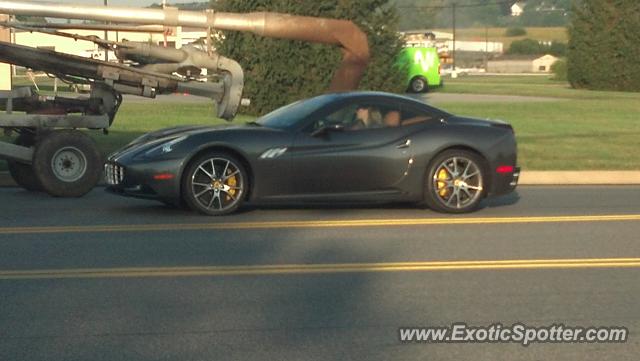 Ferrari California spotted in Ephrata, Pennsylvania