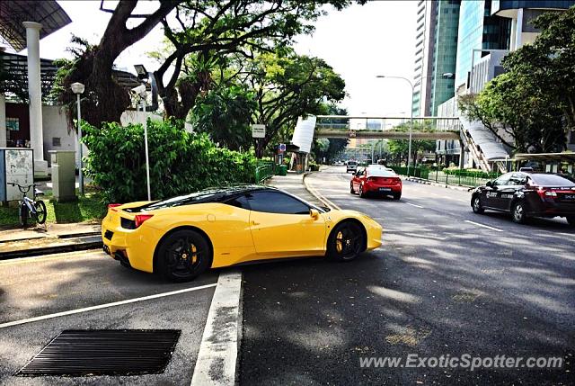Ferrari 458 Italia spotted in Singapore, Singapore