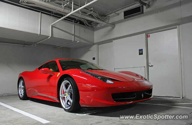 Ferrari 458 Italia spotted in San Jose, California