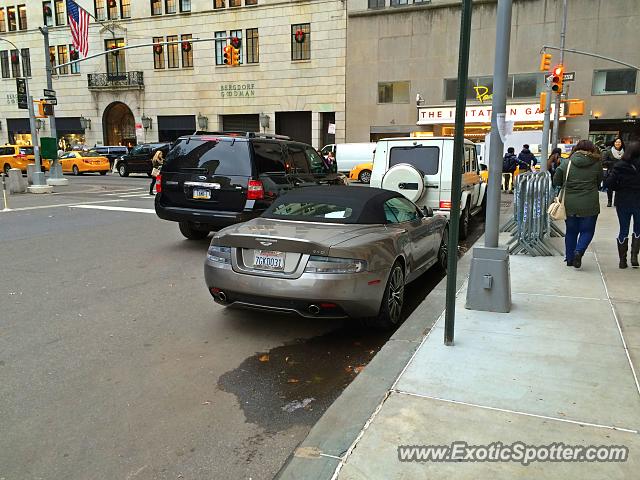 Aston Martin DB9 spotted in New York City, New York