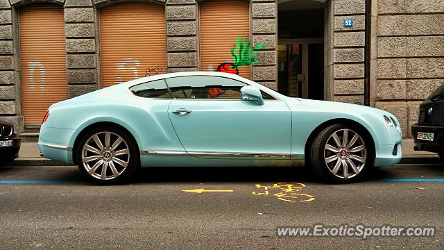 Bentley Continental spotted in Zürich, Switzerland