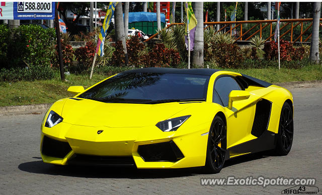 Lamborghini Aventador spotted in Jakarta, Indonesia