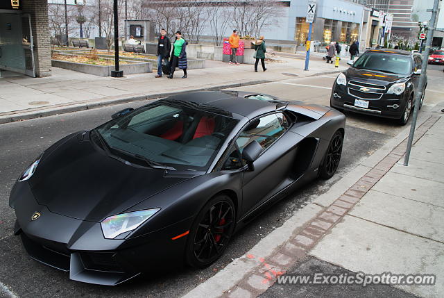 Lamborghini Aventador spotted in Toronto, Canada