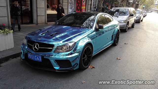 Mercedes C63 AMG Black Series spotted in Shanghai, China