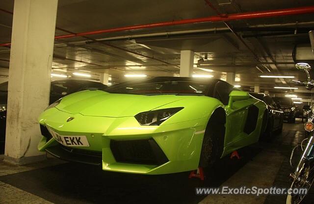 Lamborghini Aventador spotted in London, United Kingdom