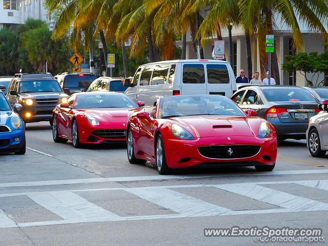 Ferrari F12 spotted in Miami Beach, Florida
