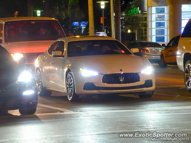 Maserati Ghibli spotted in Miami Beach, Florida