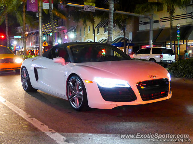 Audi R8 spotted in Miami Beach, Florida