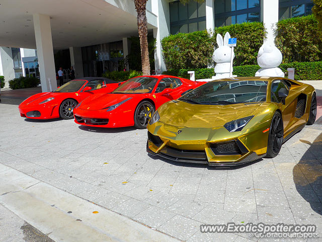 Lamborghini Aventador spotted in South Beach, Florida