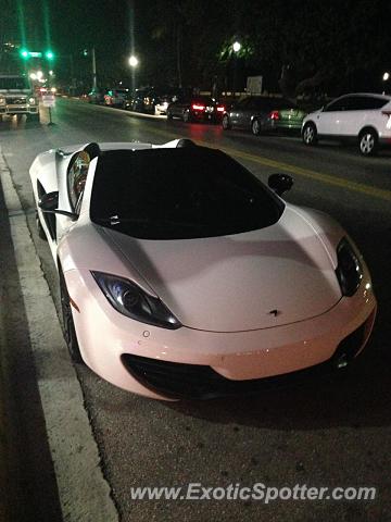 Mclaren MP4-12C spotted in South Beach, Florida