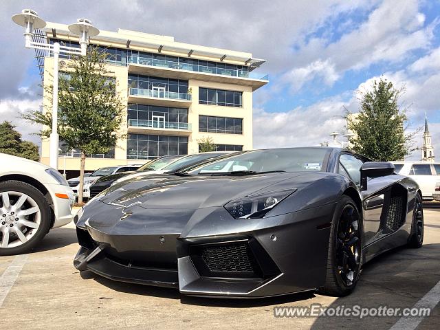 Lamborghini Aventador spotted in Dallas, Texas