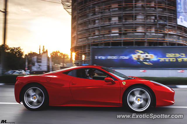 Ferrari 458 Italia spotted in Tel Aviv, Israel