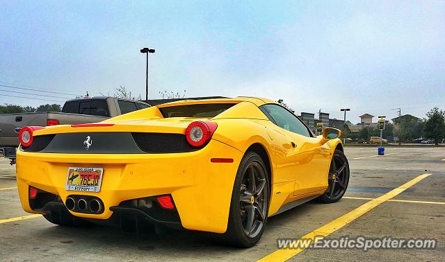 Ferrari 458 Italia spotted in Jacksonville, Florida
