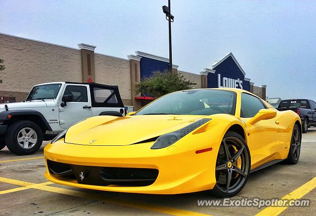 Ferrari 458 Italia spotted in Jacksonville, Florida