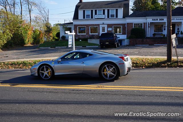 Ferrari 458 Italia spotted in Bernardsville, New Jersey