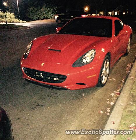 Ferrari California spotted in Charlotte, North Carolina