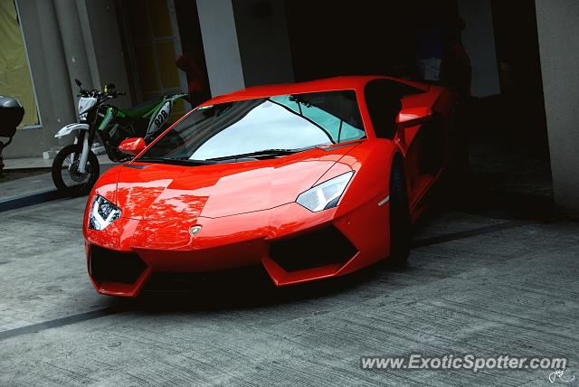 Lamborghini Aventador spotted in Makati City, Philippines