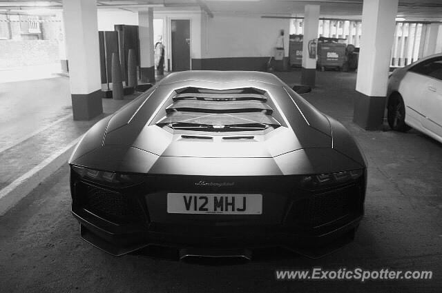 Lamborghini Aventador spotted in London, United Kingdom