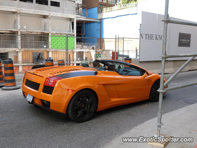Lamborghini Gallardo spotted in Toronto, Canada