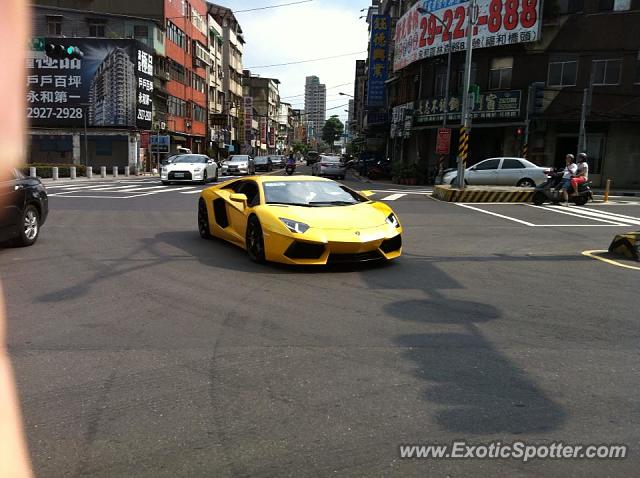 Lamborghini Aventador spotted in New Taipei City, Taiwan
