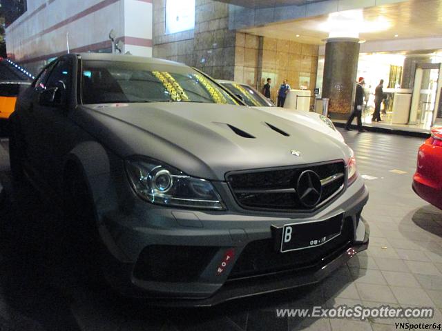 Mercedes C63 AMG Black Series spotted in Jakarta, Indonesia