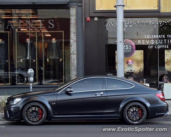 Mercedes C63 AMG Black Series spotted in Beverly Hills, California