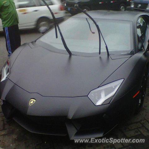 Lamborghini Aventador spotted in Lima, Peru