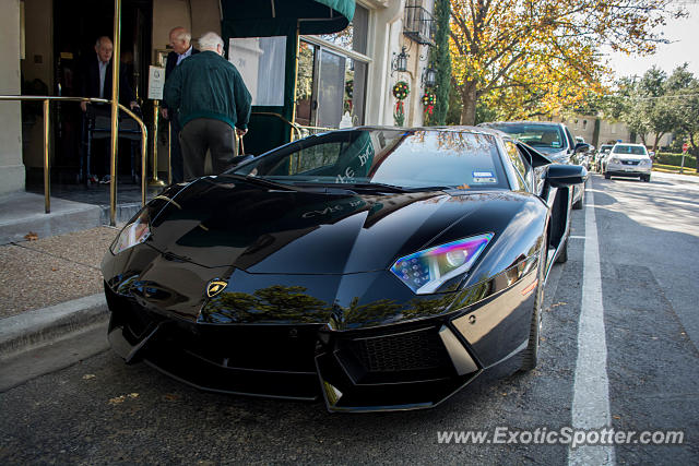 Lamborghini Aventador spotted in Dallas, Texas