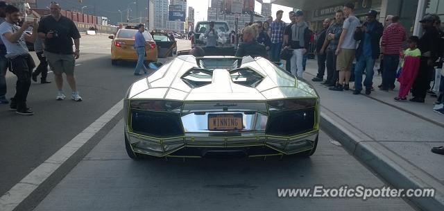 Lamborghini Aventador spotted in New York, New York