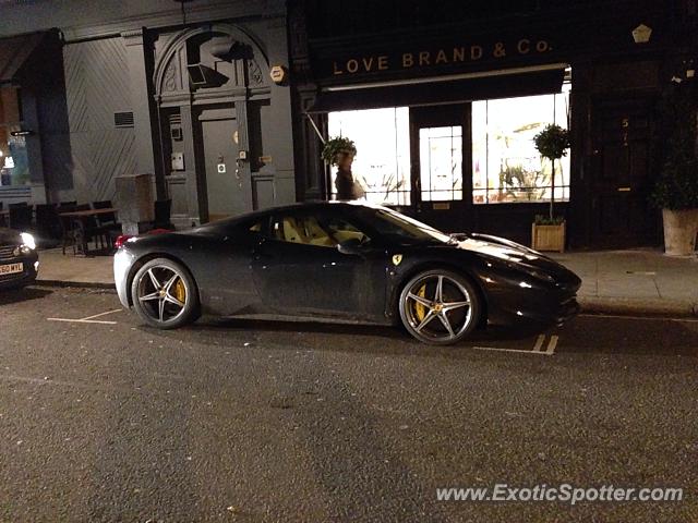 Ferrari 458 Italia spotted in London, United Kingdom