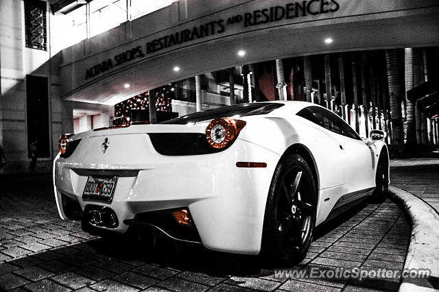 Ferrari 458 Italia spotted in Coral Gables, Florida