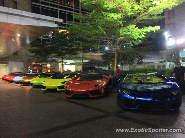 Lamborghini Aventador spotted in Jakarta, Indonesia