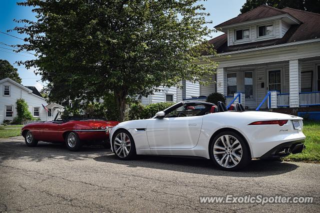 Jaguar E-Type spotted in Watkins Glen, New York