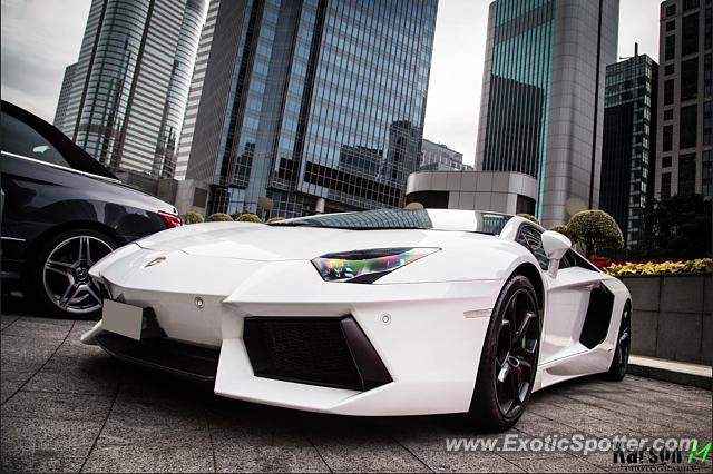 Lamborghini Aventador spotted in Hong Kong, China