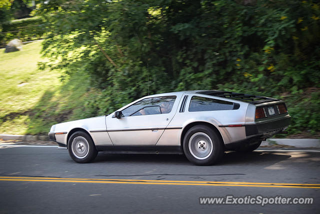 DeLorean DMC-12 spotted in Watkins Glen, New York