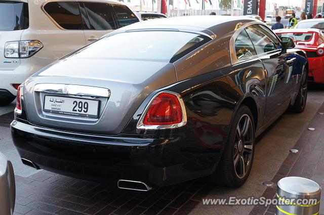 Rolls Royce Wraith spotted in Dubai, United Arab Emirates