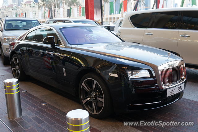 Rolls Royce Wraith spotted in Dubai, United Arab Emirates