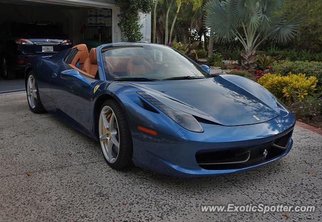 Ferrari 458 Italia spotted in Boca Grande, Florida