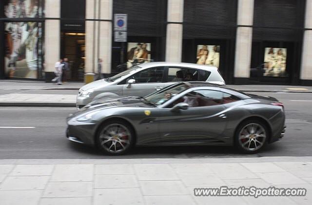 Ferrari California spotted in London, United Kingdom