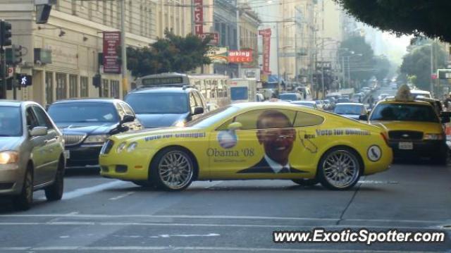 Bentley Continental spotted in San Francisco, California