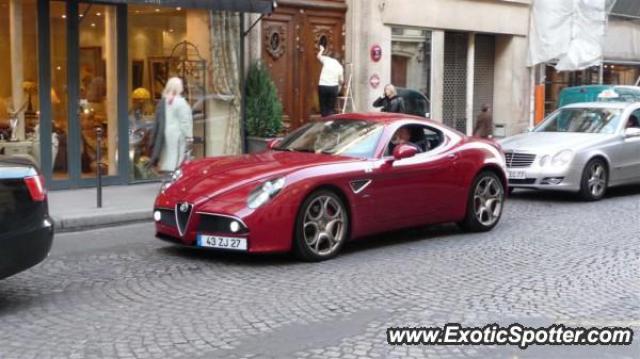 Alfa Romeo 8C spotted in Paris, France