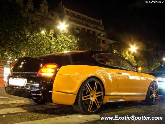 Bentley Continental spotted in Paris, France