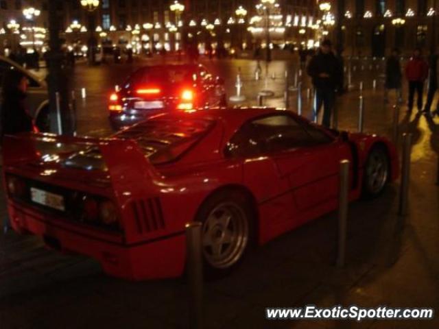 Ferrari F40 spotted in Paris, France