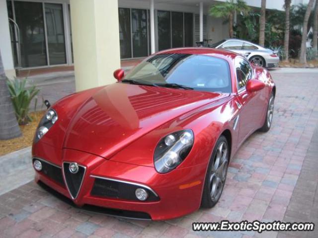 Alfa Romeo 8C spotted in South Beach, Florida