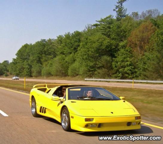 Lamborghini Diablo spotted in Bourne, Massachusetts