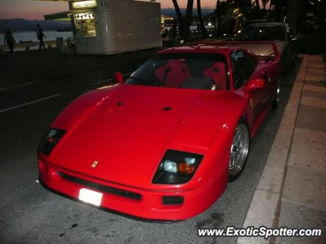 Ferrari F40 spotted in CANNES, France