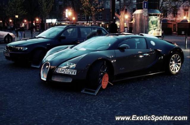 Bugatti Veyron spotted in Bratislava, Czech Republic